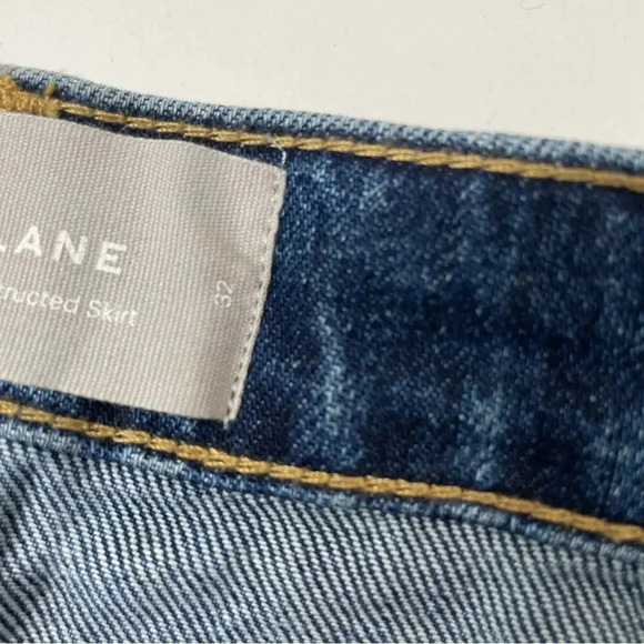 Everlane Reconstructed Denim Mini Skirt Size 32 - Picture 4 of 9